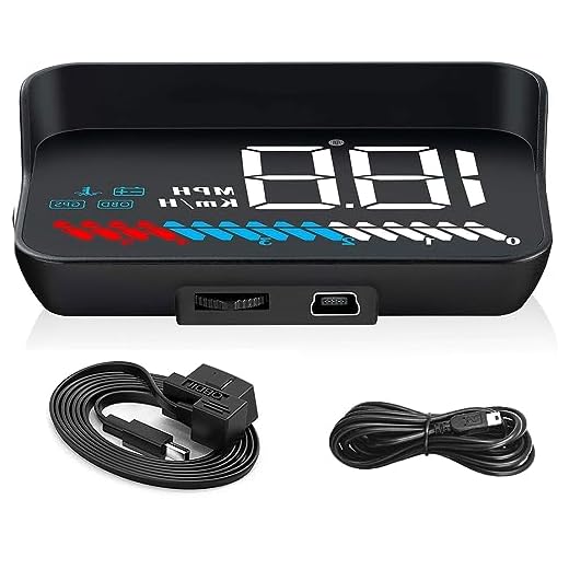 BLESYS OBD2 + GPS dubbelt system HUD Heads Up Display Auto Speed Samma som hastighetsmätare gäller alla bilar inklusive hybrider bilstöd 4 visningslägen