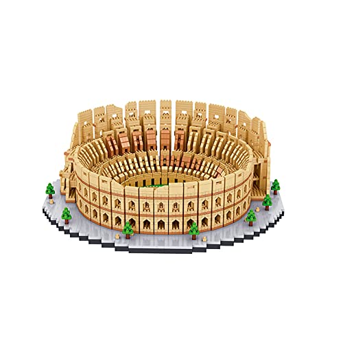 bnwent Roman Colosseum Collection Famous Architecture Model Building Block Set (5594pcs) Micro Mini Bricks Toys Gifts for Kids and Adults