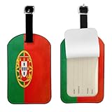 Portugal Flag Luggage Tag with Privacy Protection,Travel Luggage Identifier,Fashionable Travel Accessory