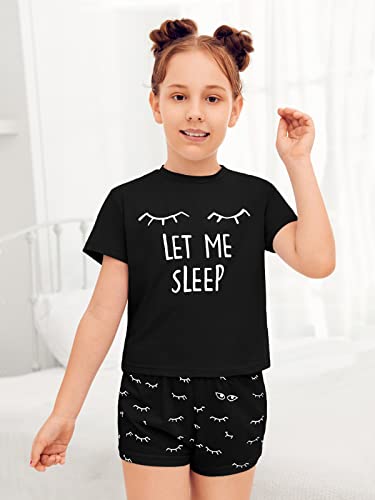 Image of Kingdenergy Girls Summer Cute Print Shorts Set T-Shirt and Short Pant 2 Piece Outfits Clothing Sets