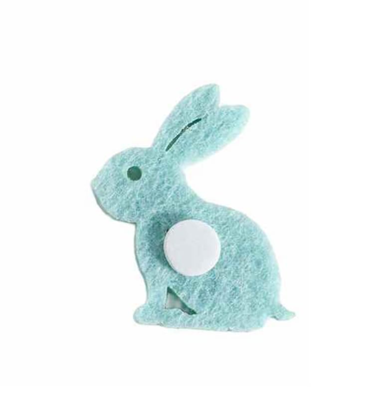 Gruppo Maruccia - Coniglietti Pasquali Decorativi - in Panno Colorato Adesivo - per Fai da Te, Pacchi Regalo - 216 Pezzi