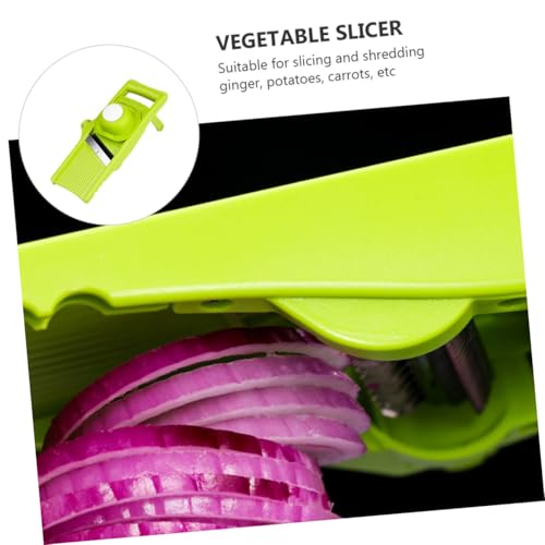 Cortador manual de verduras Alipis versátil sin base verde miniatura 5