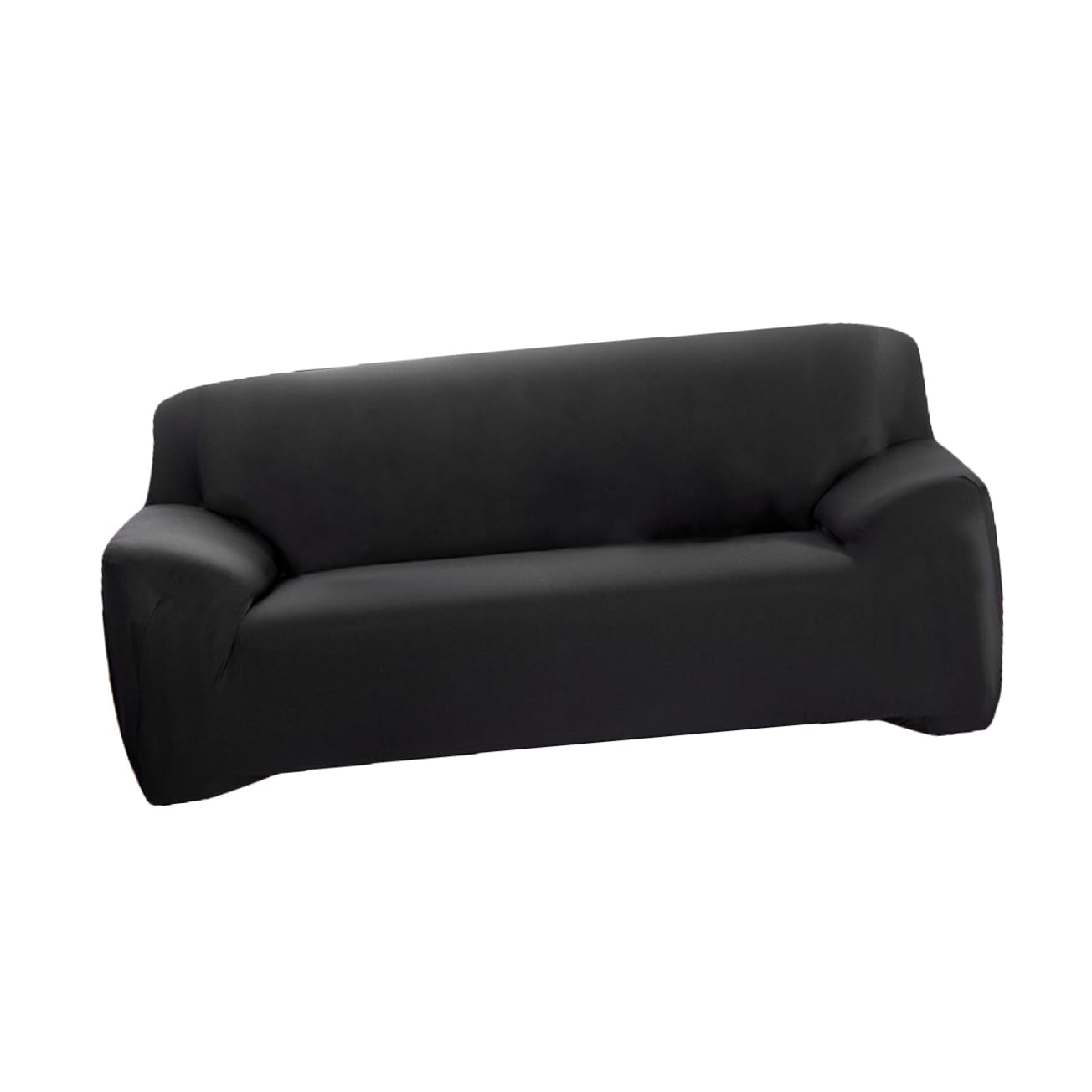 ABOOFAN Elastischer Sofabezug 4-sitzer aus Polyester Spandex Schwarz