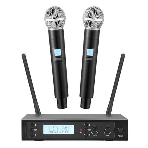 Boeska Wireless Microphone System 2x100 Channels UHF 328FT