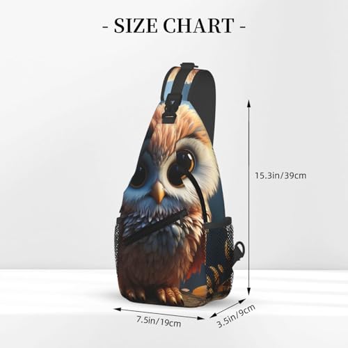 Bolso pequeño tipo sling para pecho unisex miniatura 3