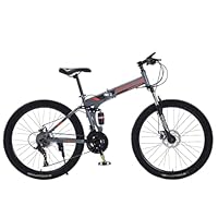 Amazon | 折りたたみ マウンテンバイク 自転車 21/24/27段変速 26