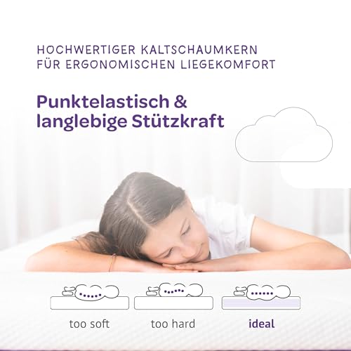 TRÄUMELAND - Kindermatratze 90x200 cm Air Flow Child | Atmungsaktive Kaltschaummatratze für gesundes Schlafklima | Ergonomisch, Öko-Tex 100 Zertifiziert, allergikergeeignet – Bild 7