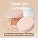 LOVB LOVB Natural Cover Glow Cushion Foundation | Satin Radiant Finish | Korean Foundation Makeup | Long-Lasting Natural Coverage | for All Skin Types 0.42 oz. (21P Porcelain Ivory)