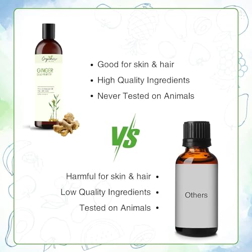 Image of Ginger Essential Oil 100% Pure and Natural Therapeutic Grade Essential Oil for Hair Skin Care (50 ML)