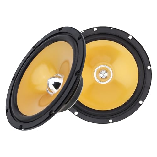 Haut-parleurs Coaxiaux Voiture 6,5 Pouces 280W 2 Voies Stéréo HiFi avec Couvercle Lot de 2