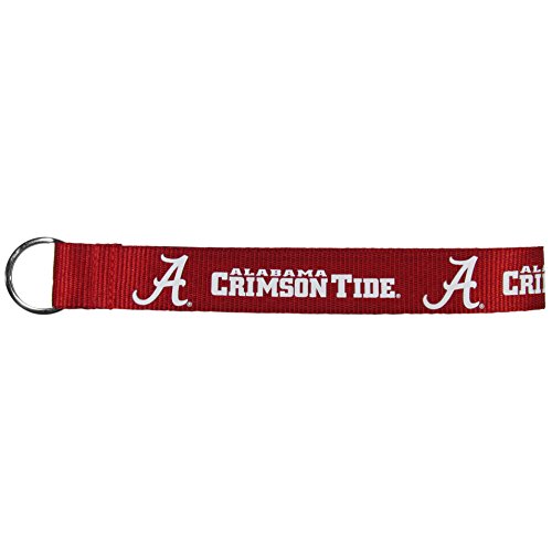 Siskiyou NCAA Alabama Crimson Tide Lanyard Key Chain, Wristlet , Red