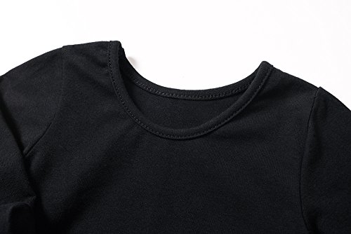 Baby Girls Black Dress Tutu Long Sleeves Ruffle Tulle 6-48m4