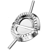 KAYCROWN Edelstahl-Ravioli-Form Empanada-Presse Pierogi Dumpling Maker Wrapper Gebäck Teigschneider Küchenzubehör, X-groß - 15cm