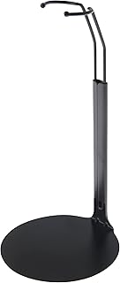 Plymor DSP-5125B Black Adjustable Doll Stand, fits 10, 11, and 12 inch Slim Waist Dolls, Waist adjusts from 3.25 to 4 inches Around, Pack of 6