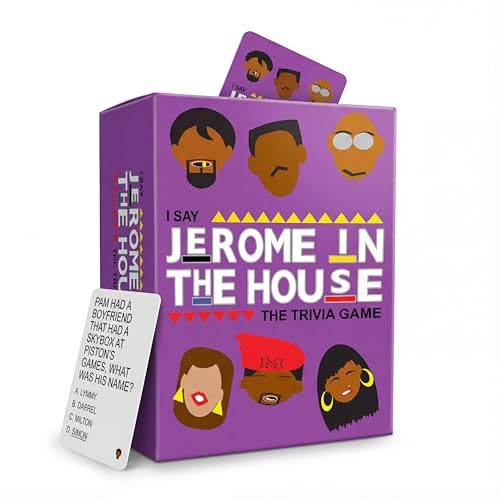 Jerome in The House Family Martin Trivia Party Card Game from The 90's TV Show If You Know The Saying This is for You Fun Game for Everyone Great at Black 90's Parties Game Night Fun (Family)