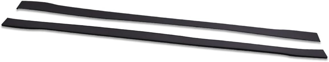 Universal Side Skirts, Compatible With Vehicles 78 x 3 Inch Carbon Texture Universal Style PP Polypropylene Side Extension Rocker Panel Spoiler for Most SUV, Sedan, Coupe, 2PC