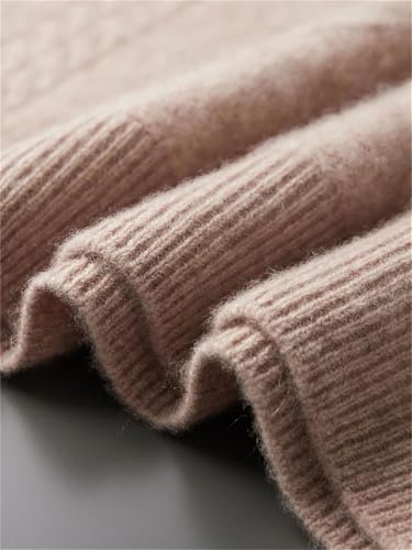 Men's Business Casual Crew Neck Long Sleeve Cashmere Knitted Soft Pullover Sweater4