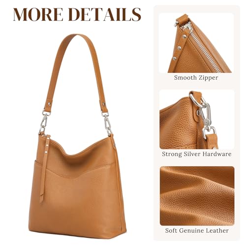Bolso Tote de Cuero S-ZONE para Mujer Mediano miniatura 6