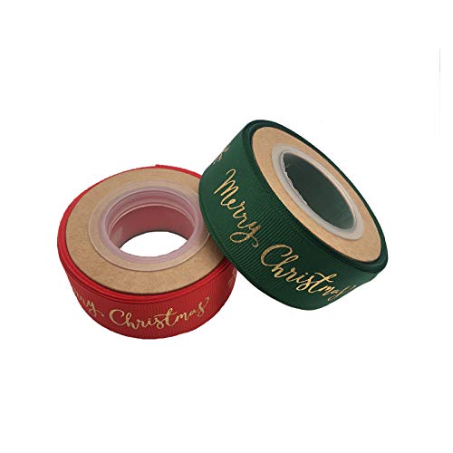 Lsydgn Merry Christmas stampati nastri Decorazioni...