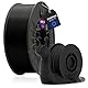 WINKLE PLA HD Filament 2.85mm Gagat Schwarz, 1kg Spule, 3D Drucker Filament Kompatibel mit FDM Druckern, 3D-Druckmaterialien, Maßgenauigkeit +/- 0.05mm, Bioabbaubar Leicht zu Bedrucken