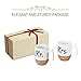 Zi-Rui Mr and Mrs Ceramic Coffee Mugs Set of 2 - Novelty Mr and Mrs Coffee Tea Cups 10.5 oz With Cork Bottom. Comes In A Gift Box, For Parents,Anniversary, Mom and Dad, Couples, Friends, Lovers.