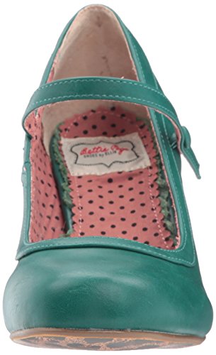 Bettie Page Women\'s Bp320-bettie Spectator Pump, Green, 6 M US