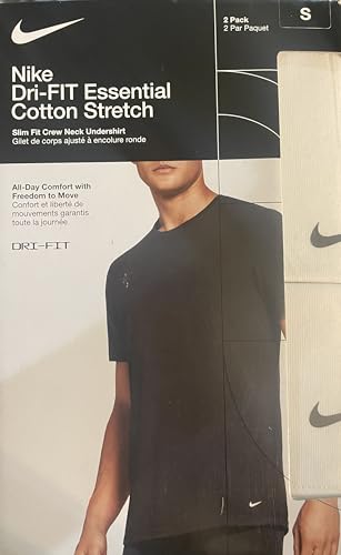 T-Shirt Ras du Cou Nike la Solution Anti-Déformation en Coton Extensible S - 2