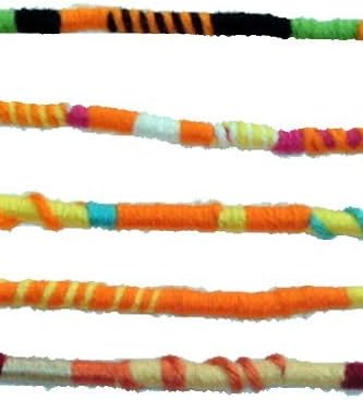 Orange Color Scheme Hippie Hair Extension, Qty: 1 Dreadlocks Accessory, Dread Wrap, Hair Fall, Hair Wrap, Colorful Accessories for Dreads, Braids, Curls