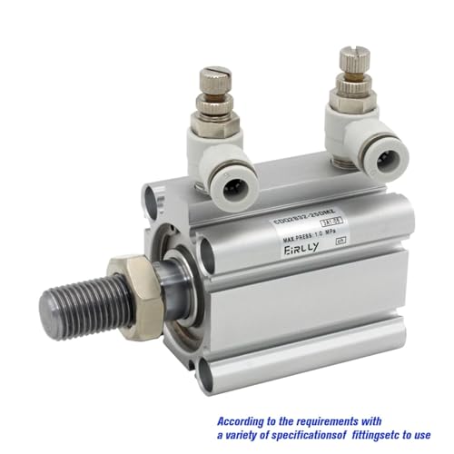 Vérin compact CQ2A12 double effet avec alésage 12mm et course réglable pour outillage