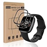 Cable Leader Lot de 2 films de protection d'�cran en verre blind� pour Fitbit Versa 3/Fitbit Sense 2, ultra fin, sans bulles, anti-poussi�re, anti-rayures, couverture compl�te Sense 2