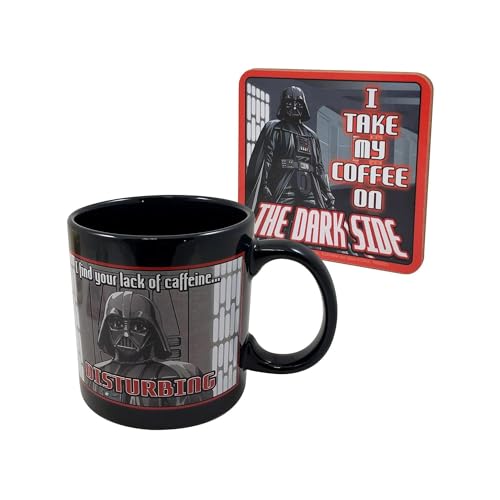 Taza de cerámica con posavasos ICUP Darth Vader miniatura 3