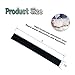 Water Activated Barrier for Flooding 5 Ft x7.8Inch Absorbent Flood Barriers for Home Sandless Sandbag Reusable Water Diverter for Door Garage Basement Prevention Rain Hurricane 6 Pcs Black