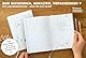 Momentesammler Eintragbuch - Das Leben und seine schönsten Augenblicke - A5 Notizbuch für Erinnerungen, Erlebnisse & Anekdoten, Weiß Beige mit Blumen, Hardcover, klimaneutral, Tagebuch, Lebensbuch