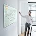 Glass Whiteboard, 3'x 2' Glass Board Magnetic Dry Erase Board on Wall Frameless