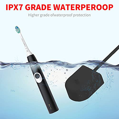 Replacement Model Hx6100 Charger Compatible With Philips Sonicare Protective Clean 4100 5100 5300 Electric Toothbrush Charging Base, Hx3000 / Hx6000 / Hx8000 / Hx9000 Portable Waterproof Power Cord #TOP2