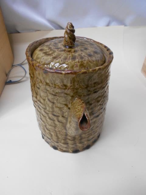Amazon.co.jp: 3104越前織田焼陶芸作家北野七左衛門造水差し共箱高さ25