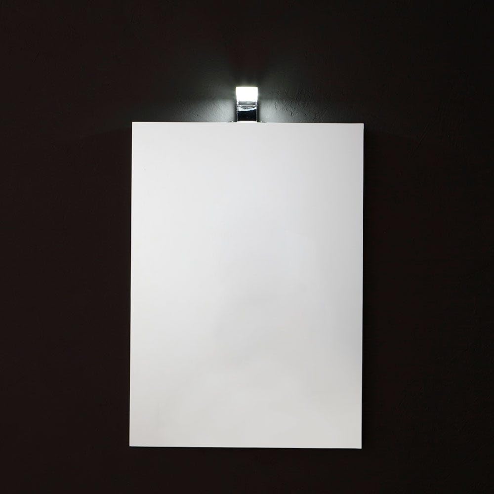 Kiamami Valentina - Specchio Rettangolare Cm 50X70 Reversibile Completo Di Lampada Led