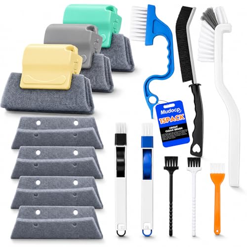 Image of Window Track Cleaner, 15 PCS Crevice Cleaning Brush Kit