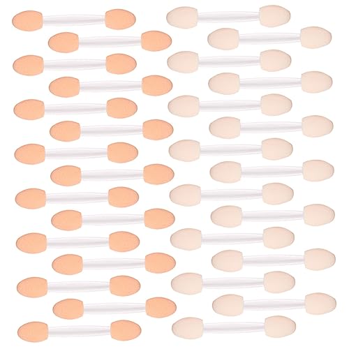 BESTYASH 30Pcs Double Ended Eyeshadow Brush Kit Dual Tip Eye Shadow Applicators for Women for Travel Daily Use and Special Occasions Smooth Surface for Gentle Application