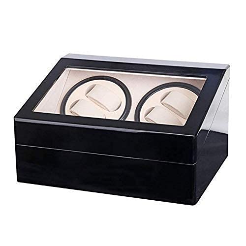 Caja enrolladora automática de relojes con motor eléctrico silencioso y doble cabezal giratorio