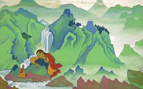 Tableau Padma Sambhava de Roerich impression sur toile 60x90cm pour décoration de bureau