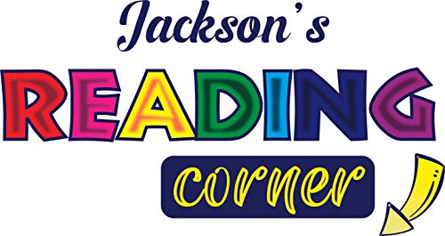 Multi-Colored Reading Corner Decor Design Vinyl Home Kids Bedroom Living