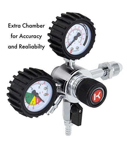 Kegco Nitrogen Regulator, 1 Product, Chrome #TOP5
