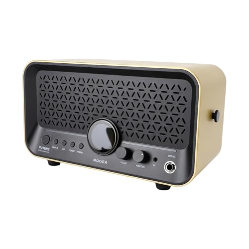 Btuty AI Smart Guitar Amplifier 15W Touchscreen 55 Amp 69 Effects 80 Presets with AI Tone Generator 10000 Presets Drum Machine Looper Tuner for Electric Guitar Bass Portabl (Gold)