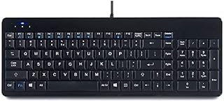 Perixx Periboard-220H Wired USB Keyboard with 2 Hubs, Compact Design with Numeric Keypad