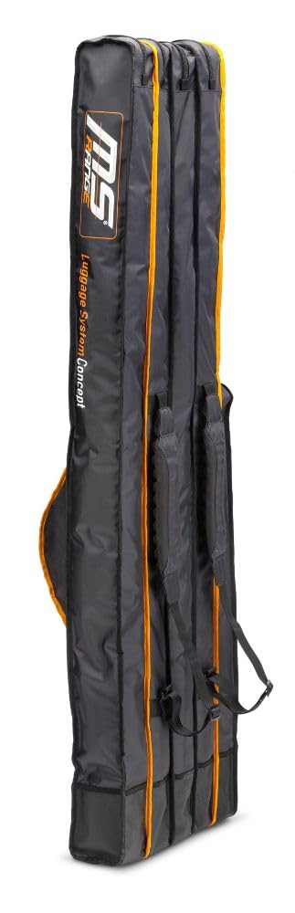 MS Range Max Holdall LSC Rutentasche, 200D Material, Gepolsterte Rucksackgurte, 3-5 Ruten, Verstärkter Boden, 167x48-68x25cm, für Angelausrüstung (Modell 5+1 167cm x 68cm x 25cm)