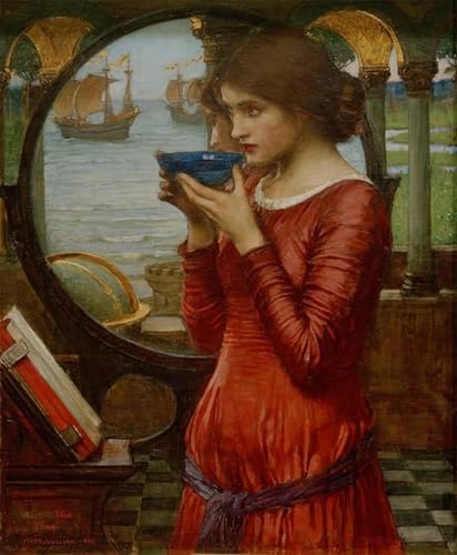 Peinture sirène Waterhouse pour décoration chambre à coucher