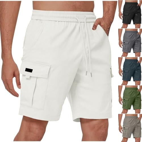 JPLZi Stretch Shorts Men Dress Shorts for Men Black