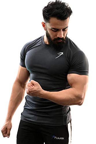 fuaark Men's Round Neck Slim Fit Gym Sports T-Shirt-picture-35