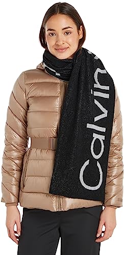 Calvin Klein Damenschals, Schwarz (Ck Black), One size